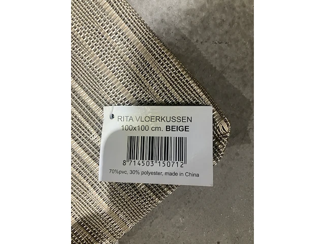 Ca. 38x vloerkussen hoezen, rita, beige - afbeelding 4 van  4