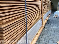 Ca. 39x thermisch gemodificeerde ayous channelsiding, 18x137mm, lengte 420cm - afbeelding 3 van  3