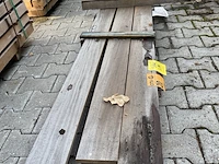 Ca. 3x partij hardhout, 21x140mm, lengte 530cm - afbeelding 1 van  3