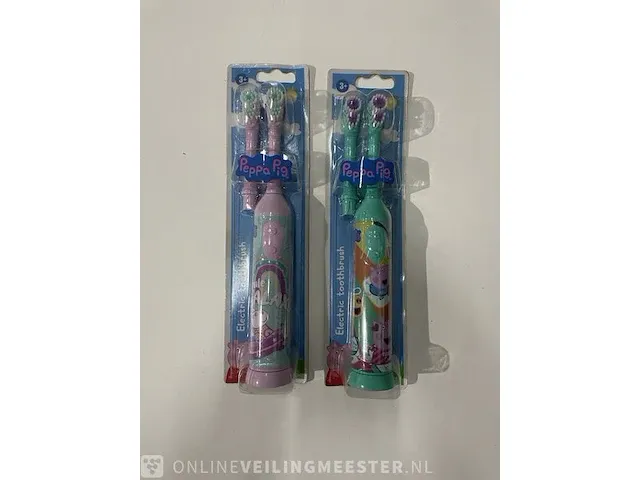 Ca. 400x electrische tandenborstel peppa pig - afbeelding 1 van  7