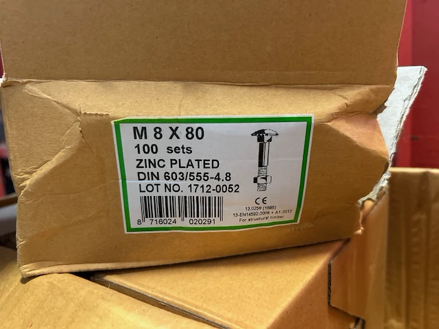 Ca. 400x slotboutset m 8 x 80 verzinkt - afbeelding 4 van  4