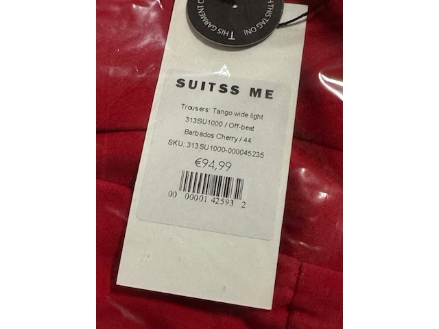 Ca. 40x broek en 38x colbert, suitss me, off-beat, barbados cherry - afbeelding 2 van  8