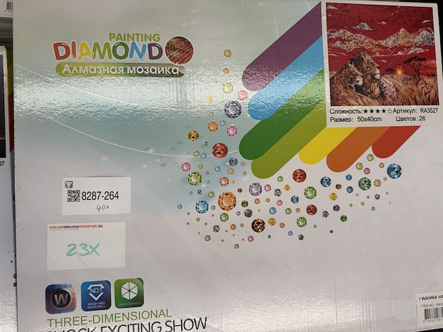 Ca. 40x diamond painting inclusief tools 40x50cm i-wannahave - afbeelding 2 van  8