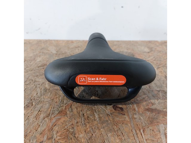 Ca 40x fietszadel (stevig), classic, zwart - afbeelding 3 van  4