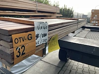 Ca. 40x guyana teak schuttingplanken, 16x140mm, lengte 200cm - afbeelding 2 van  3