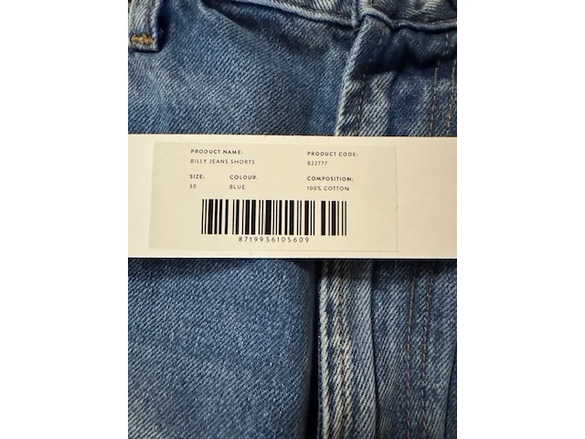Ca. 40x jeans short, rough studios, billy, blauw - afbeelding 4 van  5