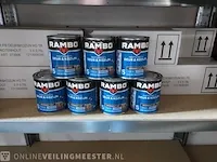 Ca. 40x pantser beits deur & kozijn rambo, notenhout - afbeelding 1 van  4
