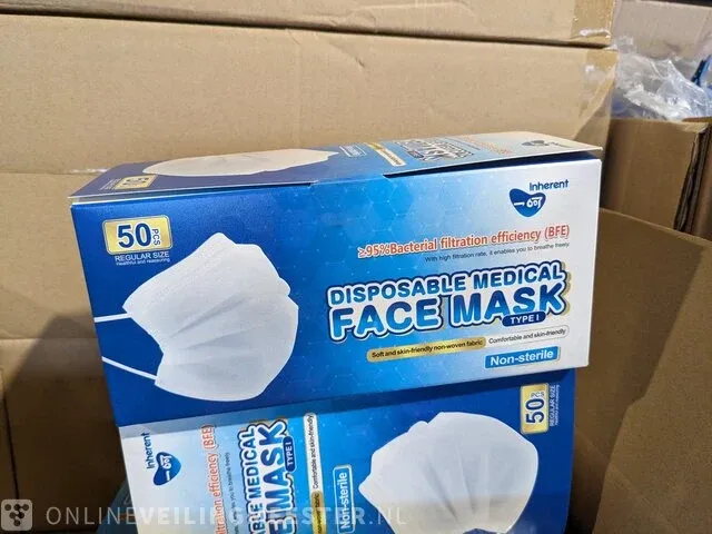 Ca. 4200x medische mondkapjes inherent - afbeelding 2 van  4