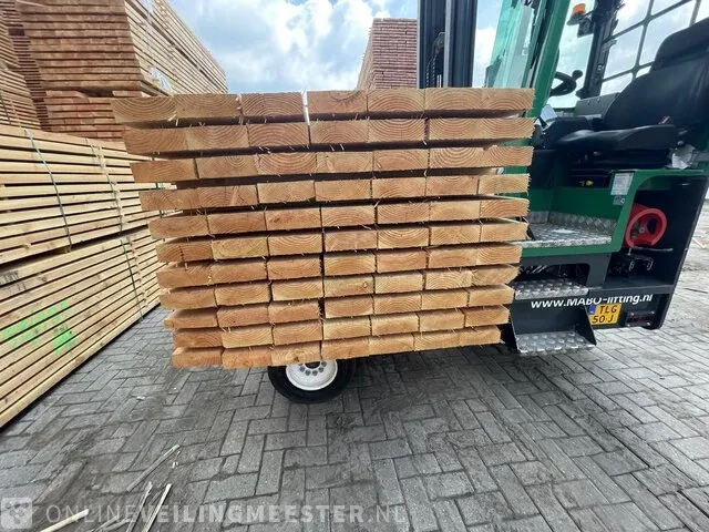 Ca. 42x douglas balken fijnbezaagd, 50x150mm, lengte 300cm - afbeelding 3 van  3