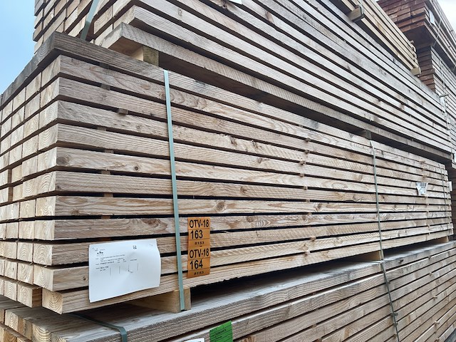 Ca. 42x douglas balken fijnbezaagd, 50x150mm, lengte 400cm - afbeelding 4 van  4