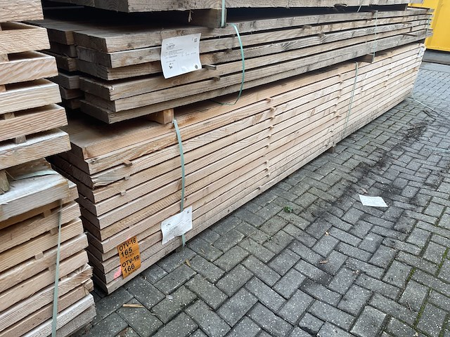 Ca. 42x douglas balken fijnbezaagd, 50x150mm, lengte 500cm - afbeelding 4 van  4