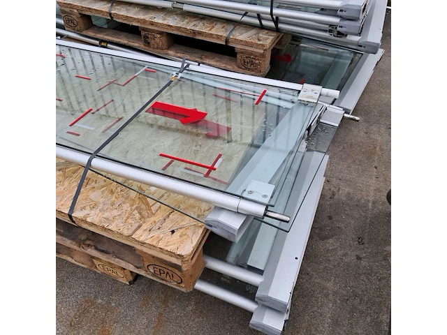 Ca. 42x (ns materiaal) glazen treincoupé deur - afbeelding 6 van  12