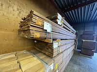 Ca. 43x guyana teak planken geschaafd, 25x90mm, lengte 485cm - afbeelding 4 van  5