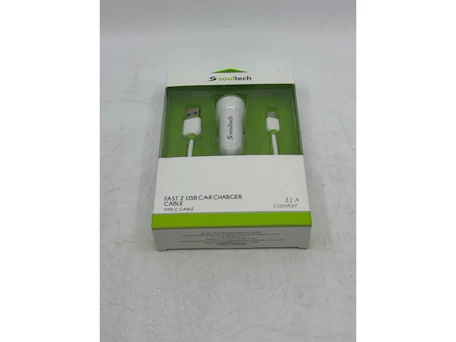 Ca. 43x usb auto snel lader type c soultech, sc345b - afbeelding 1 van  4
