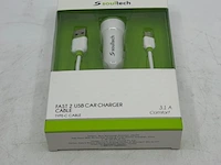 Ca. 43x usb auto snel lader type c soultech, sc345b - afbeelding 1 van  4