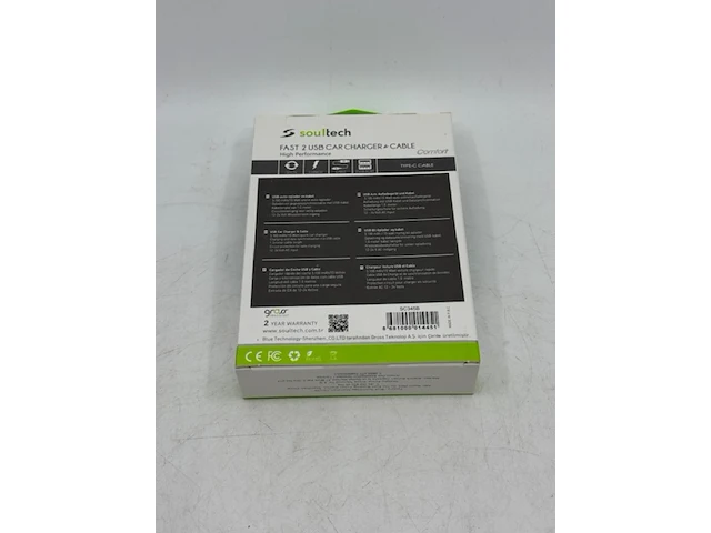 Ca. 43x usb auto snel lader type c soultech, sc345b - afbeelding 2 van  4