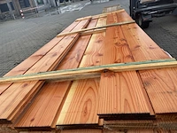 Ca. 44x douglas zweeds rabat, 9x182mm, lengte 300cm - afbeelding 1 van  3