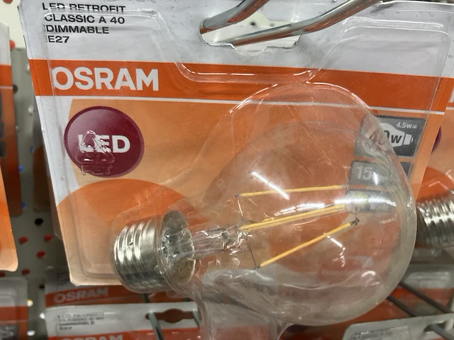 Ca. 44x osram ledlampen 40 watt helder dimbaar - afbeelding 2 van  4