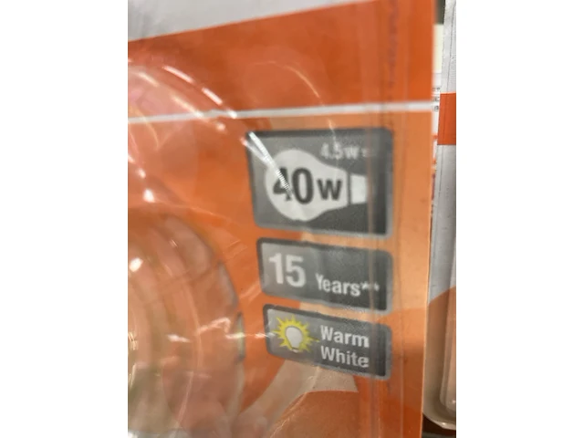 Ca. 44x osram ledlampen 40 watt helder dimbaar - afbeelding 4 van  4
