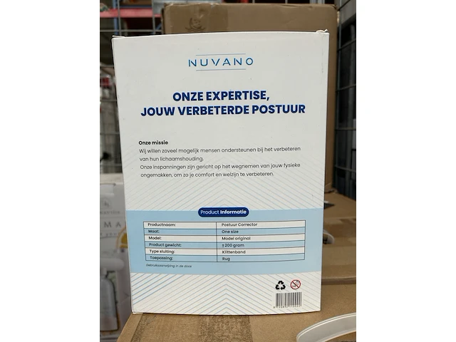 Ca. 44x postuur corrector, rugbrace, houding corrector, nuvano - afbeelding 2 van  3