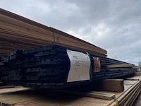 Ca. 45x douglas acoustic design/triple/deens rabat (zwart gecoat), 22x142mm, lengte 300cm - afbeelding 2 van  3