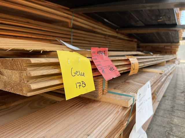 Ca. 45x douglas channelsidding, 20x140mm, lengte 450cm - afbeelding 2 van  3