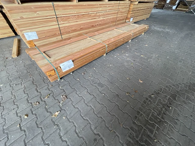 Ca. 45x douglas vlonderplanken, 25x140mm, lengte 400cm - afbeelding 4 van  4