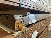 Ca. 45x guyana ipé planken geschaafd, 21x145mm, lengte 395cm - afbeelding 4 van  4
