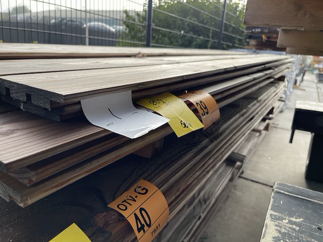 Ca. 46x douglas design/triple/deens profiel, 22x142mm, lengte 300cm - afbeelding 2 van  3
