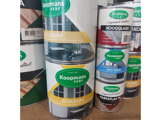 Ca. 46x hoogglans, parketlak, zijdeglans, ecoleum, etc., koopmans - afbeelding 7 van  8