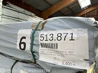 Ca. 46x planken zwarte zweeds rabatdelen 240cm lang - afbeelding 3 van  4