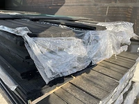 Ca. 46x zweeds rabat zwart gecoat, 16x195mm, lengte 400cm - afbeelding 3 van  3