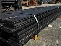 Ca. 47x blokhutprofiel vuren - zwart gespoten - afbeelding 3 van  3