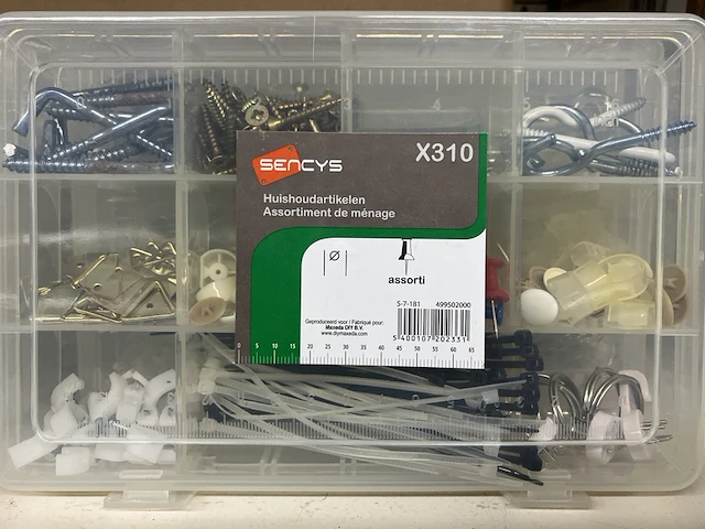 Ca. 48x assortiment box huishoudelijke bevestigingsartikelen - afbeelding 2 van  3