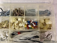 Ca. 48x assortiment box huishoudelijke bevestigingsartikelen - afbeelding 3 van  3
