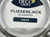 Ca. 48x blikken tegelverf, decocraft, wit - afbeelding 2 van  4