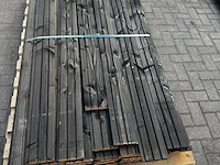 Ca. 48x douglas triple profiel | dubbelzijdig | zwart , 2,7 x 14 x 180 cm - afbeelding 1 van  2