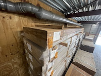 Ca. 48x guyana teak dekdelen gevingerlast, 21x120mm, lengte 400ccm - afbeelding 4 van  4