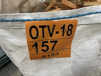 Ca. 48x guyana teak dekdelen gevingerlast, 21x120mm, lengte 400ccm - afbeelding 5 van  5