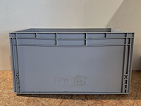 Ca. 48x stapelbaar opbergkrat, grijs - afbeelding 2 van  5