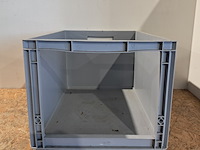 Ca. 48x stapelbaar opbergkrat, grijs - afbeelding 3 van  5