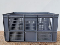 Ca. 48x stapelbaar opbergkrat, grijs - afbeelding 2 van  3