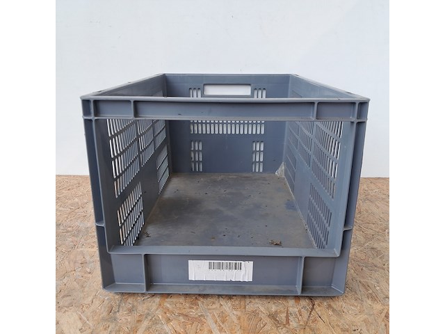Ca. 48x stapelbaar opbergkrat, grijs - afbeelding 3 van  3
