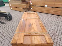 Ca. 49x guyana teak vlonderplanken, 27x145mm, lengte 275cm - afbeelding 1 van  4