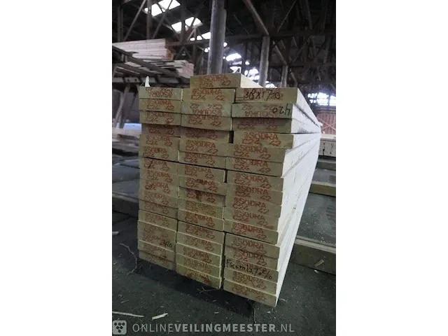 Ca. 49x vuren balk - afbeelding 7 van  9