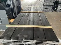 Ca. 50 douglas zweeds rabat zwart gecoat , 23x180mm, lengte 300cm