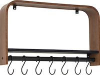 Ca. 50 keuken wandplank 60x35x11, bruin - afbeelding 3 van  3