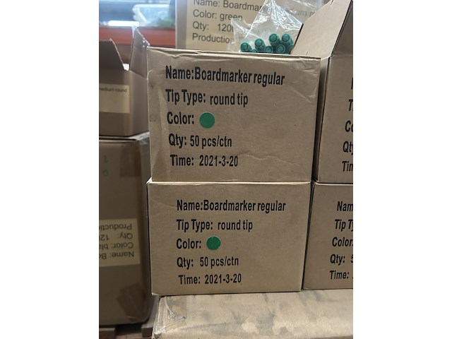 Ca. 5000x boardmarker regular round tip groen sam creative - afbeelding 5 van  6