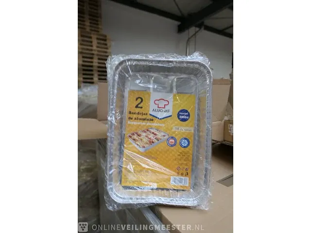 Ca. 500x aluminium bakje aluchef, 2200cc - afbeelding 2 van  6