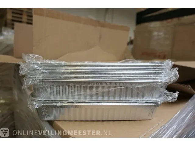 Ca. 500x aluminium bakje aluchef, 2200cc - afbeelding 3 van  6